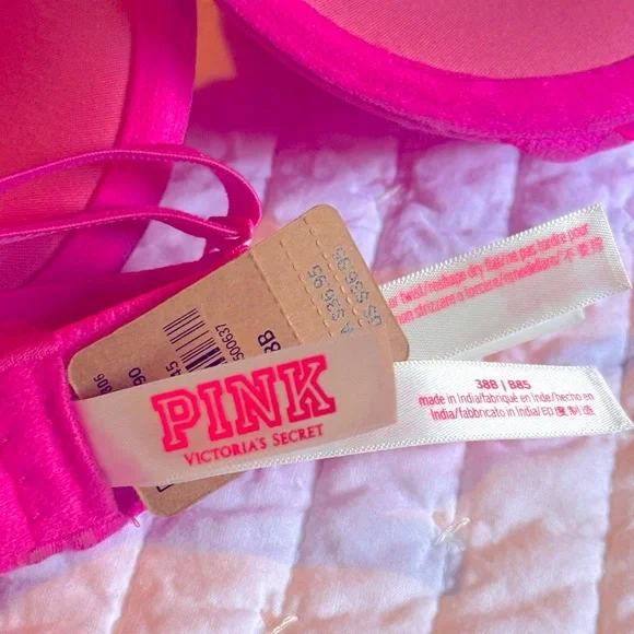 **NEW PiNK Victoria’s Secret Push Up Bra 38B Women's - Picture 4 of 5
